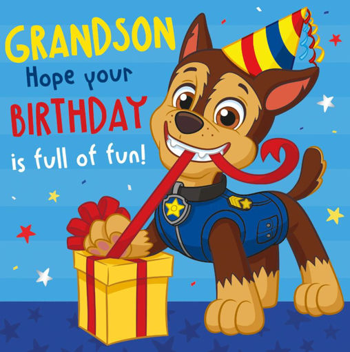 Picture of GRANDSON PAW PATROL BIRTHDAY CARD
